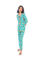 Turquoise Printed Kurti & Pant Set