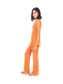 Orange Lace Kurti & Pant Set