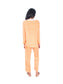 Orange Block Printed Kurti & Pant Set