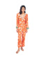 Orange Printed Kurti & Pant Set