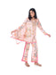 Pink Printed Kaftan Style Kurti & Pant Set.