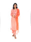 Orange Printed Long Kurta & Pant Set