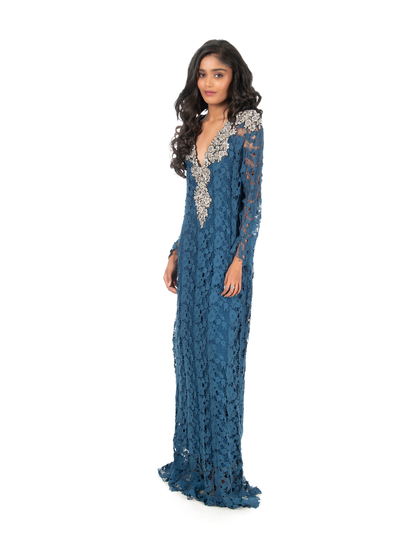 Blue Lace Kaftan