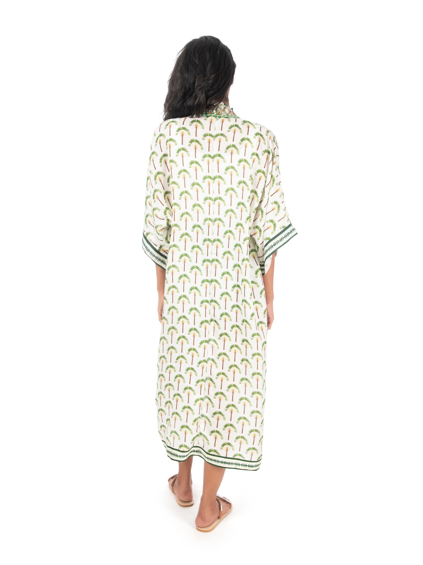 Palm Tree Printed Robe