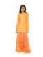 Orange Lace Sharara Set