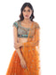 Tangerine Garden Lehenga